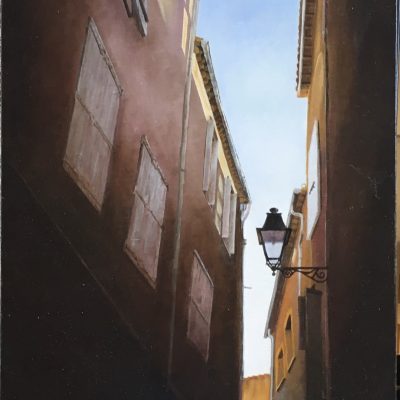"Rue" de Bernard Marquier. Huile sur toile, format 460x650.