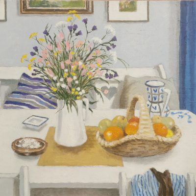 Fleurs des champs-Intérieur bleu